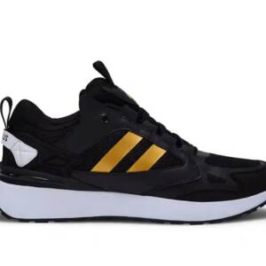 PINO ORIGINAL MEN SPORT SHOES- BLACK YELLOW-<br>PZ-006