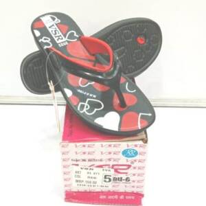 BABU G-VSR-LADIES SLIPPER-RED<br>XL-471-(5X8)