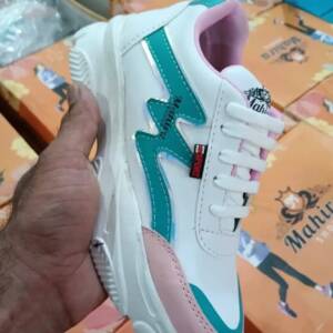 GLOSSY LIFE -WOMEN SPORTS- WHITE/BLUE- br>GL-013