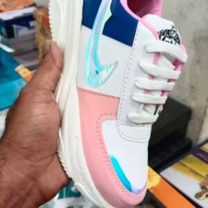 GLOSSY LIFE -WOMEN SPORTS- WHITE/PINK- br>GL-016