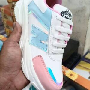 GLOSSY LIFE -WOMEN SPORTS- WHITE/SKY- br>GL-017