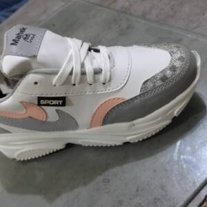 GLOSSY LIFE -WOMEN SPORTS- GREY/WHITE- br>GL-002