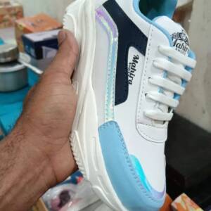 GLOSSY LIFE -WOMEN SPORTS- WHITE/BLUE- br>GL-009