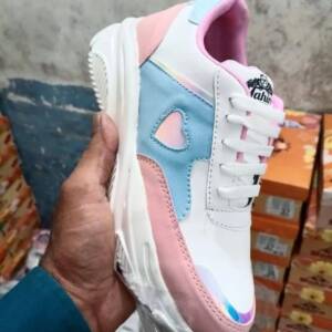 GLOSSY LIFE -WOMEN SPORTS- WHITE/BLUE- br>GL-010