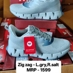 KENSOLE WINFOX MEN SPORTS SHOES ZIG ZAG <br>GREY
