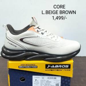 ABROS- MEN'S SPORTS-L BEIGE /BROWN-<br>CORE