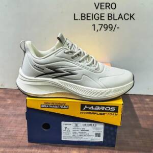 ABROS- MEN'S SPORTS-L BEIGE/BLACK-<br>VERO