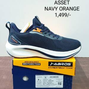 ABROS- MEN'S SPORTS-NAVY/ORANGE-<br>ASSET