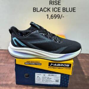 ABROS- MEN'S SPORTS-BLACK/ICE BLUE-<br>RISE