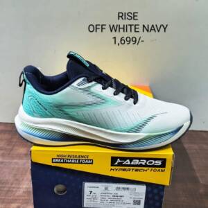 ABROS- MEN'S SPORTS-OFF WHITE /NAVY-<br>RISE