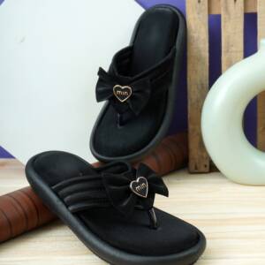 MADAM MAYA- LADIES SILLPER-BLACK<br>MM_004