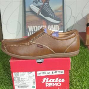 BATA Formal Shoe Tan_Troy Remo <br>