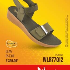WALKAROO- LADIES SANDAL-OLIVE- br>WLR77012