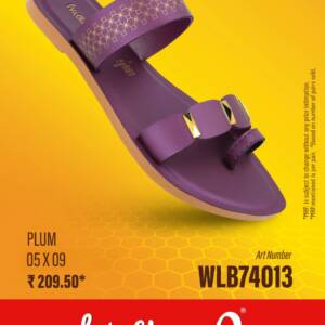 WALKAROO- LADIES SLIPPER-PLUM<br>WLB74013