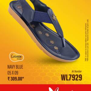 WALKAROO- LADIES SANDAL- NAVY BLUE- br>WL7929