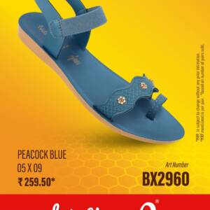 WALKAROO- LADIES SANDAL- PEACOCK BLUE- br>BX2960