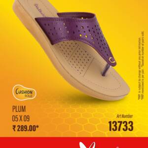 WALKAROO- WOMEN SLIPPER_PLUM <br>WL13733_5X9