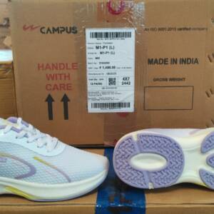 CAMPUS- LADIES SPORTS SHOE M1-F1 br>WHITE 4x7