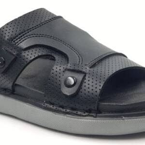 B&B-MEN'S SLIPPER- BLACK-br-GRIP-05