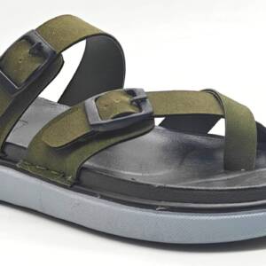 B&B-MEN'S SLIPPER-OLIVE GREEN-br-GRIP-15