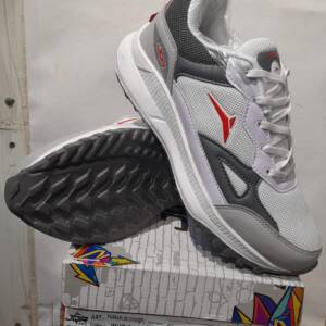 JQR-MEN'S SPORTS-WHT/GRY<br>FARRARI-05