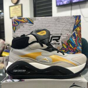 JQR-MEN'S SPORTS-L GRY/YLW<br>HIGH HOP-4
