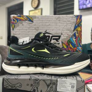 JQR-MEN'S SPORTS-BLK/GRN<br>HEAT FLEX