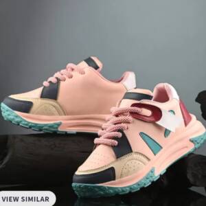 VADAL- WOMEN SNEAKERS-BLACK/PEACH- <br>VDL_047