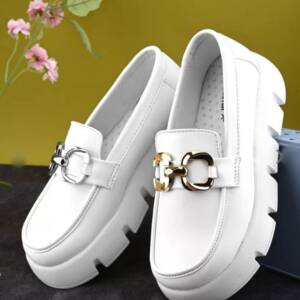 VADAL- WOMEN LOAFERS-WHITE- <br>VDL_025