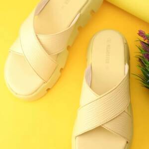 VADAL- WOMEN SLIPPER-YELLOW- <br>VDL_065