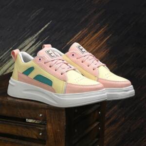 VADAL- WOMEN SNEAKERS-YELLOW/PINK- <br>VDL_076