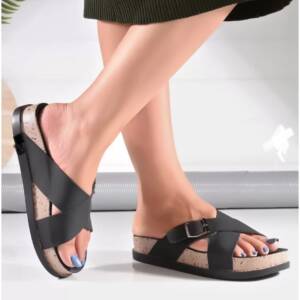 VADAL- WOMEN SLIPPER-BLACK- <br>VDL_083