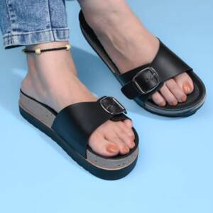 VADAL- WOMEN SLIPPER-BLACK- <br>VDL_080