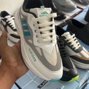 KENSOLE ADIDAS-MEN'S SPORTS-WHT/SKY BLU<br>NK_009(6X9)