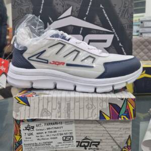 JQR-MEN'S SPORTS-WHT/NAVY<br>FARRARI-12