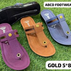 SMKR_ABCD LOOSE-WOMEN SLIPPER<br>GOLD (5X8)