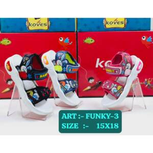 KOVES-KIDS SANDAL-<br>FUNKY-3 (15X18)
