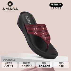 AMASA-WOMEN SLIPPER-CHERRY-<br> AM-18