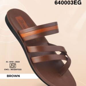 PARAGON-MEN SLIPPER-BROWN-<br>640003(6X10)