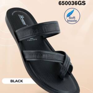 PARAGON-MEN SLIPPER-BLACK-<br>650036 (6X10)