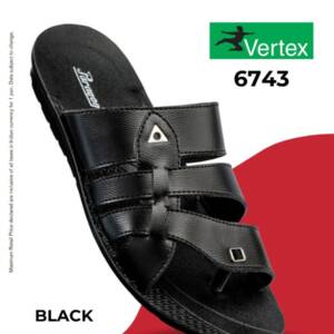 PARAGON-MEN SLIPPER-BLACK-<br>6743 (6X10)