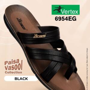 PARAGON-MEN SLIPPER-BLACK-<br>6954(6X10)