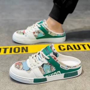 BLUE POP-MEN'S SNEAKER-WHT/GRN-<br>BP-005