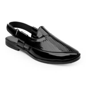 WALKAROZ-MEN SANDAL-BLACK-<br>WK 025