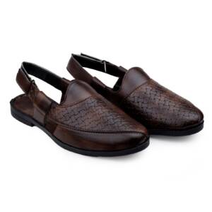 WALKAROZ-MEN SANDAL-BROWN-<br>WK 027