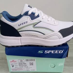SPEED-MEN SPORTS-WHT/L GRY-<br> HEALTHY (6X10)