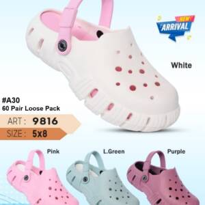 ZIPLITE -WOMEN LOOSE CLOGS<br>9816 (5X8)