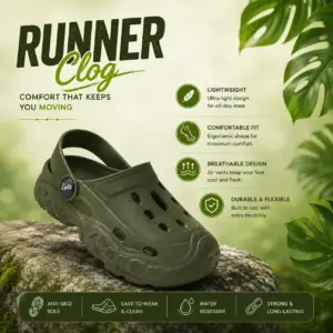 ZIPLITE -MEN LOOSE CLOGS<br>RUNNER