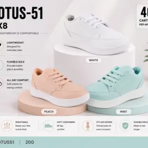 ZIPLITE -WOMEN SNEAKER<br>LOTUS-51