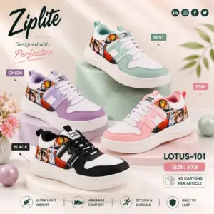 ZIPLITE -WOMEN SNEAKER<br>LOTUS-101